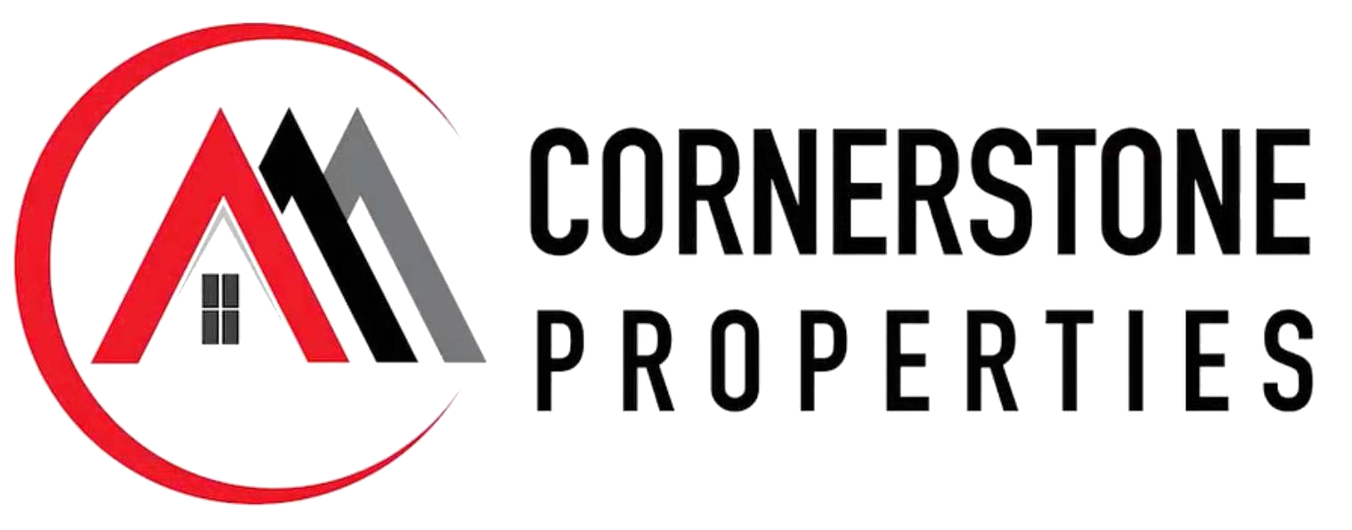 Cornerstone Properties logo with text